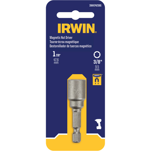 Tourne-&eacute;crou, Embout 3/8", Prise 1/4", 1-7/8" lo, Magn&eacute;tique R.M.G. Prévention