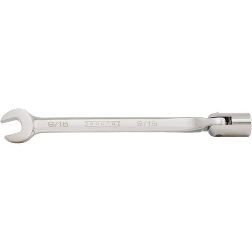 Combination Flex-Head Wrench, 12 Point, 3/8", Satin Finish R.M.G. Prévention