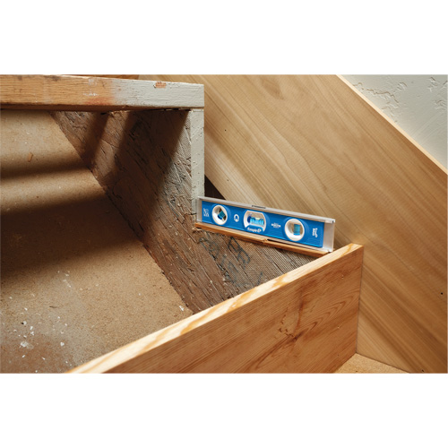 Niveau torpille, 10" lo, Aluminium, 1 fioles, Magn&eacute;tique R.M.G. Prévention