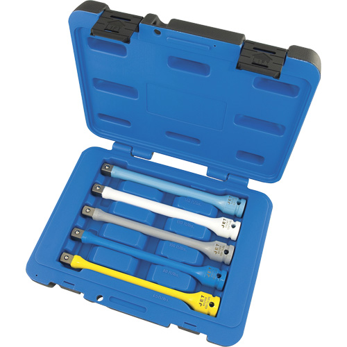 JTLE-5S Torque Limiting Impact Extension Set, 1/2" Drive, 65 ft-lbs./80 ft-lbs./100 ft-lbs./120 ft-lbs./140 ft-lbs. Torque, Multiple R.M.G. Prévention
