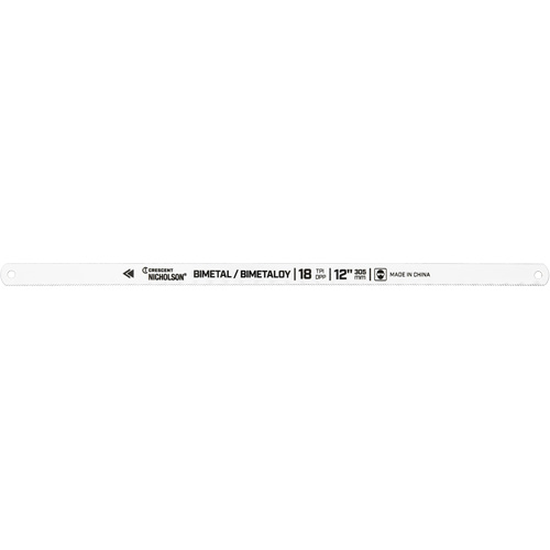 Bi-Metaloy&reg; Hacksaw Blades, Bi-Metal, 12" L, 18 TPI R.M.G. Prévention