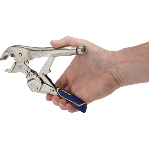 Pince-&eacute;tau avec coupe-fil Vise-Grip Fast Release 10WR, Longueur 10", M&acirc;choire courb&eacute;e R.M.G. Prévention