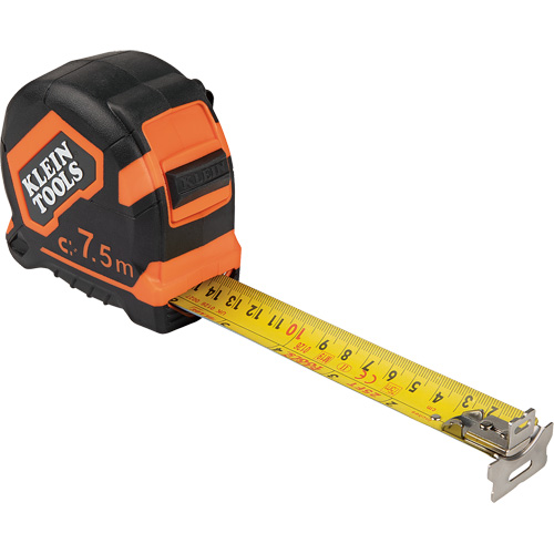 Magnetic Double-Hook Tape Measure, 7.5 m, 1/16"/1 mm Graduations R.M.G. Prévention