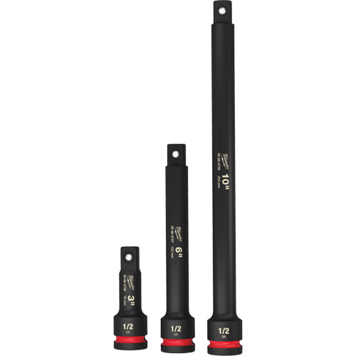 Jeu de rallonges pour douilles Shockwave Impact-Duty, Chocs, Prise 1/2", 3"/6"/10" lo R.M.G. Prévention