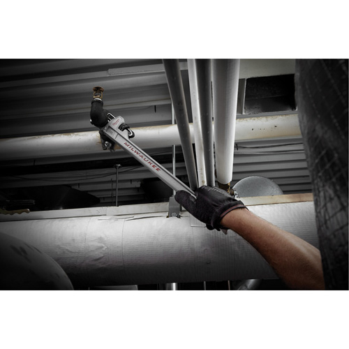 Pipe Wrench with Powerlength Handle, 1-1/2" Jaw Capacity, 10" Long R.M.G. Prévention