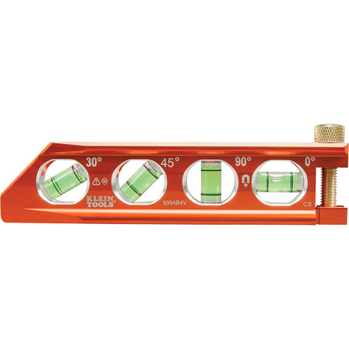 ACCU-BEND Level, 6.25" L, Aluminum, 1, Non-Magnetic R.M.G. Prévention