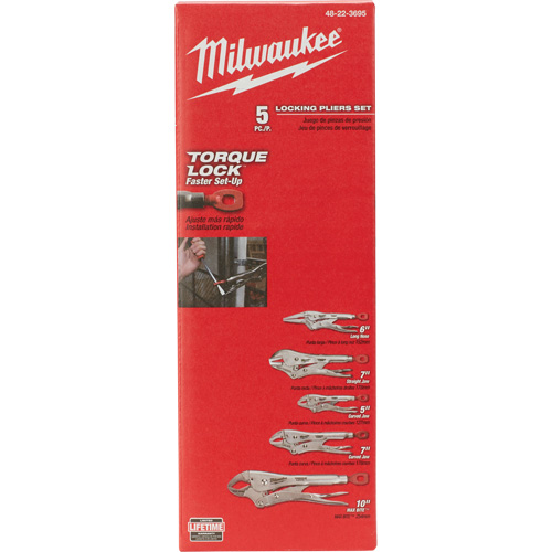 Jeu de pinces de verrouillage Torque Lock, 5 Morceaux R.M.G. Prévention
