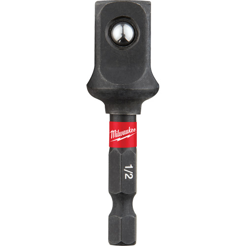 Adaptateur de douille &agrave; chocs Shockwave, 1/4" Prise, Dimension m&acirc;le 1/2", Sph&eacute;rique, 2" lo R.M.G. Prévention