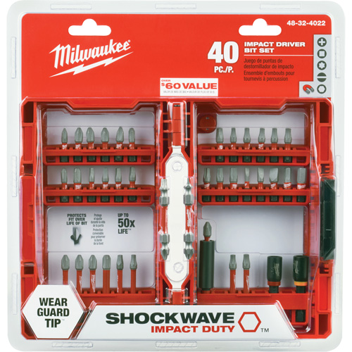 40-Piece Shockwave Impact Duty Driver Bit Set R.M.G. Prévention