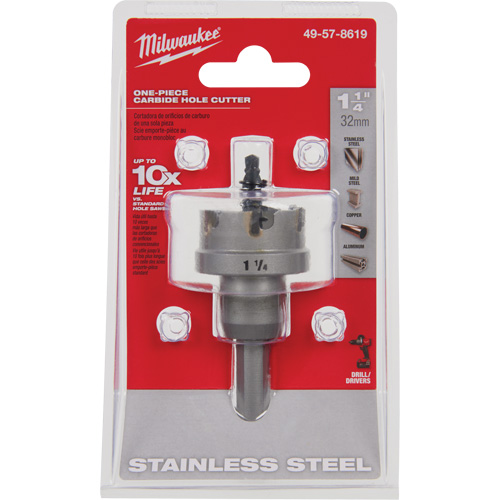 Scies-cloches au carbure monobloc, 1-1/4", Profondeur de la coupe de 3/16" R.M.G. Prévention