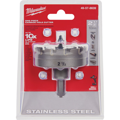 Scies-cloches au carbure monobloc, 2-1/2", Profondeur de la coupe de 3/16" R.M.G. Prévention