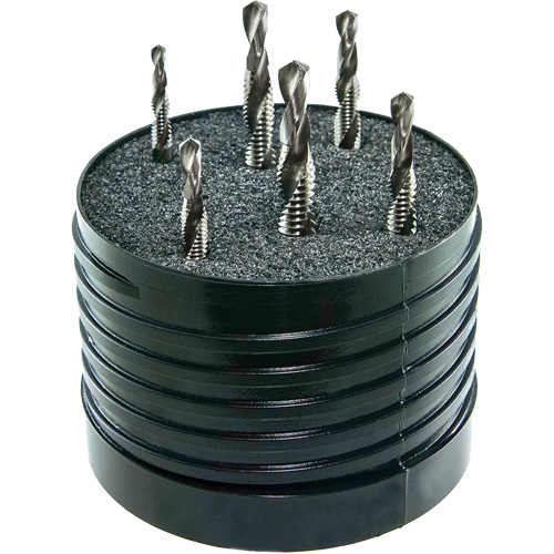DRILLCO Combined Tap & Drill Set, 6 Pieces, High Speed Steel R.M.G. Prévention