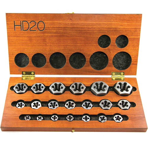 Jeu de fili&egrave;res hexagonales &agrave; fileter Drillco, 20 Morcea R.M.G. Prévention