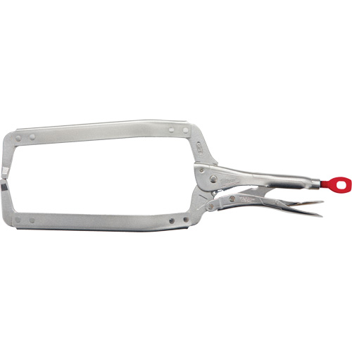 Torque Lock Locking Pliers with Regular Jaws, 18" Length, C-Clamp R.M.G. Prévention