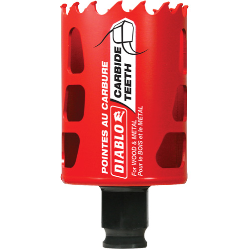 Scie cloche pour bois et m&eacute;tal, 1-7/8", Profondeur de la coupe 2-3/8", Carbure R.M.G. Prévention