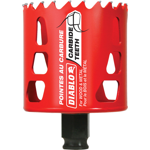 Scie cloche pour bois et m&eacute;tal, 2-5/8", Profondeur de la coupe 2-3/8", Carbure R.M.G. Prévention