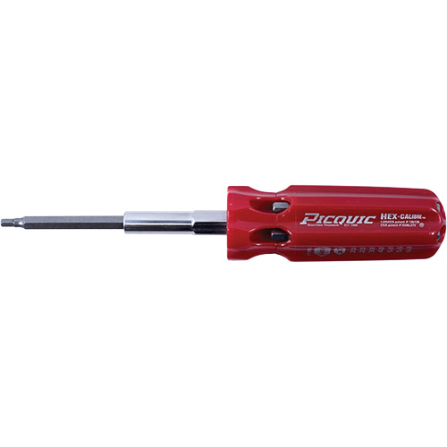 Tournevis multi-embouts m&eacute;triques Hex-Calibre, Prise Plastique R.M.G. Prévention