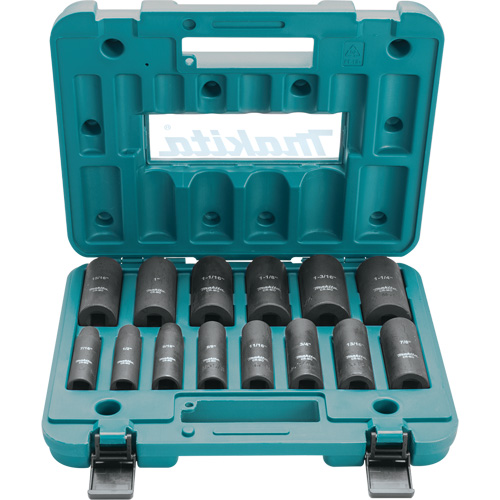 Well Socket Set, 14 Pcs, Impact, 1/2" Drive Size, Deep R.M.G. Prévention