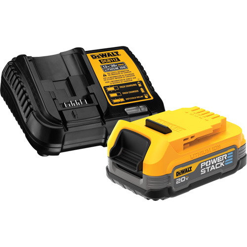 Max* Powerstack Compact Battery Kit & Charger, Lithium-Ion, 20 V, 1.7 A R.M.G. Prévention