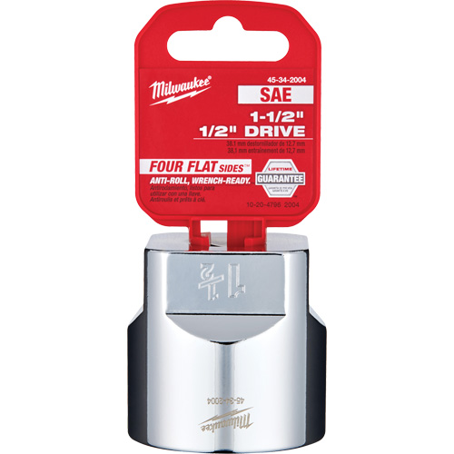 Prise SAE avec c&ocirc;t&eacute;s Four Flats, 1-1/2", Prise 1/2", 6 pans R.M.G. Prévention