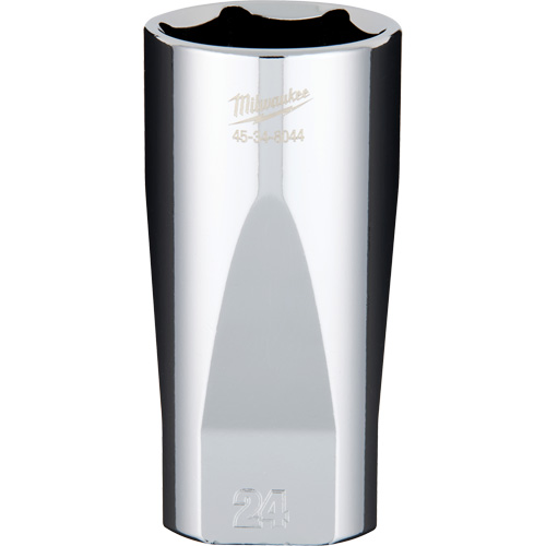 Metric Socket with Four Flat Sides, 24 mm, 3/8" Drive, 6 Points, Deep R.M.G. Prévention