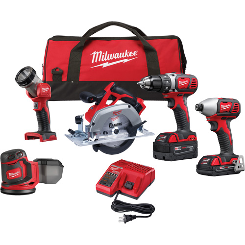 Trousse 5 pi&egrave;ces doutil combin&eacute; M18, Lithium-ion, 18 V R.M.G. Prévention