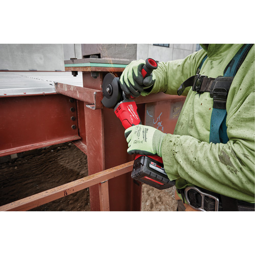 M18 Fuel Flathead Braking Grinder with No-Lock Paddle Switch, 18 V, 5" Chuck, Lithium-Ion R.M.G. Prévention