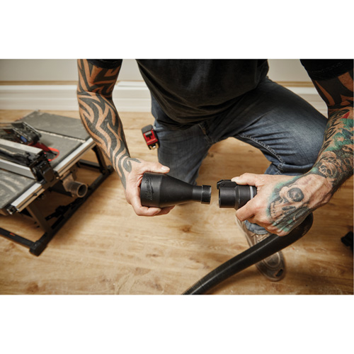 Ensemble dadaptateur dextraction de poussi&egrave;re 1-7/8" R.M.G. Prévention