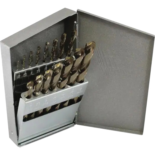 Triumph&reg; MRO Plus&reg; Jobber Length Drill Bit Set, 21 Pieces, High Speed Steel R.M.G. Prévention