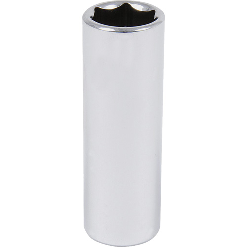 Douille chrom&eacute;e, 9/16", Prise 3/8", 6 pans, Profond R.M.G. Prévention