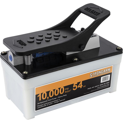 402A Pompe pneumatique/hydraulique &agrave; pied pour usage intensif R.M.G. Prévention