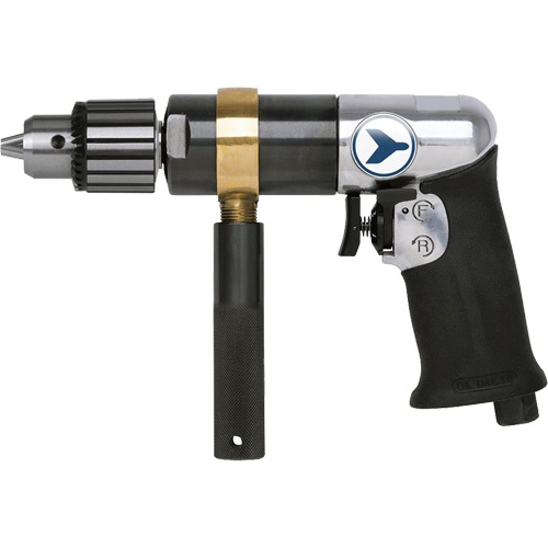 AD12VSRK Variable Speed Air Drill, 6 CFM, 1/4" NPT, 82 dBA, 1/2" Chuck, Keyed R.M.G. Prévention