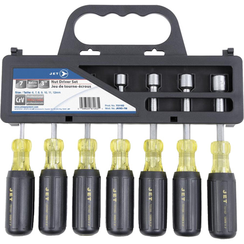 JKND-7M Nut Driver Set, 7, Non Magnetic, Metric R.M.G. Prévention