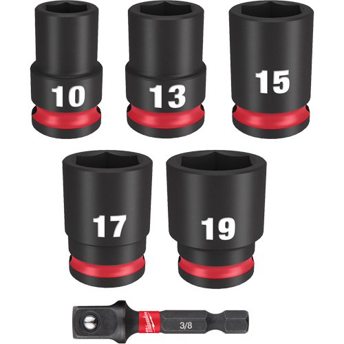 Jeu de douilles m&eacute;triques &agrave; 6 pans Shockwave Impact Duty, 6 Mcx, Chocs, Prise de 3/8" R.M.G. Prévention