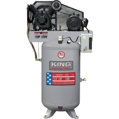 Compresseur d'air biphas&eacute;, 80 gal. (96 gal. US) R.M.G. Prévention