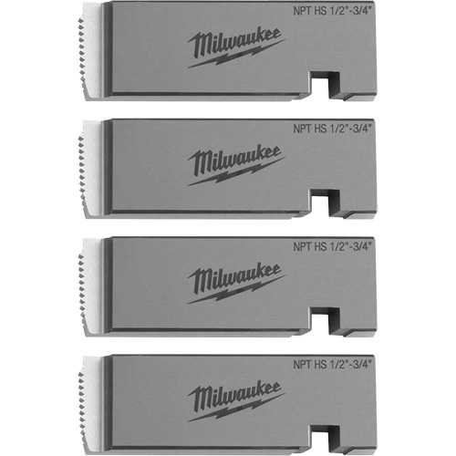 Fili&egrave;res de filetage pour tuyaux universel NPT, Pour tuyau de 1/2"-3/4", Acier rapide R.M.G. Prévention