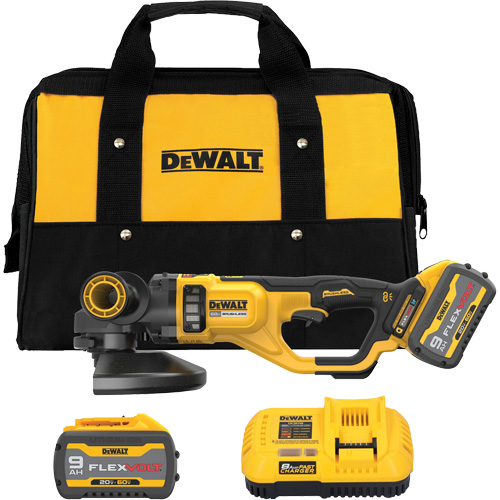 MAX Large Angle Grinder Kit, 7" - 9" Wheel, 60 V R.M.G. Prévention