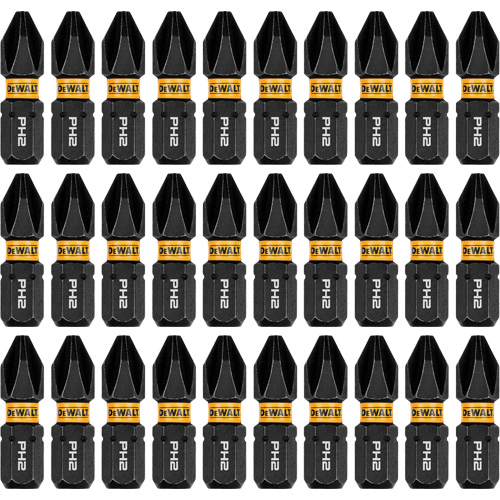 Jeu de forets &agrave; chocs FLEXTORQ 30 mcx, Phillips, #2, Prise 1/4" R.M.G. Prévention