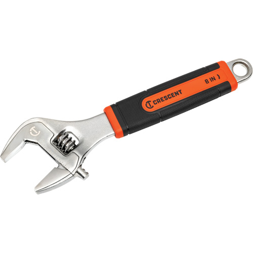 Adjustable Wrench, 8" L, 2-1/5"/31 mm Max Width, Chrome/Polished R.M.G. Prévention