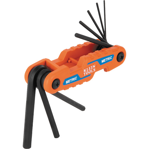 Compact Folding Hex Key Set, 8 Pcs., Metric R.M.G. Prévention