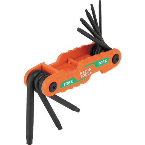 Jeu de cl&eacute;s hexagonales pliant et compact, 8 mcx, Torx R.M.G. Prévention