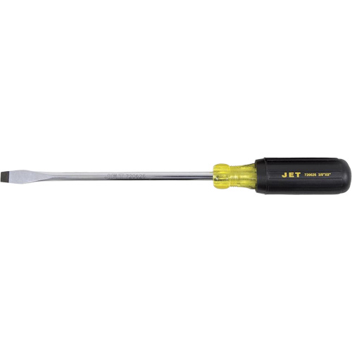 JKSS-8R Slot Screwdriver, 3/8" Tip, Round, 8" L, Cushion Grip Handle R.M.G. Prévention