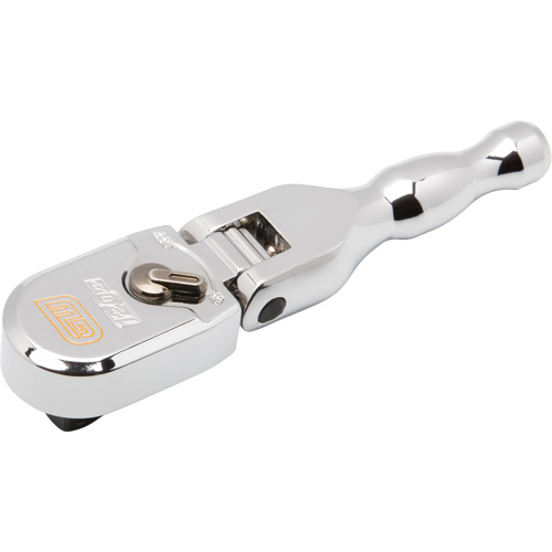 120XP Full Polish Chrome Stubby Flex Head Teardrop Ratchet R.M.G. Prévention