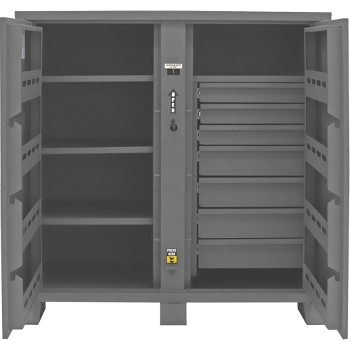 Armoire de rangement pour le chantier, Acier, 59 pi³, Gris R.M.G. Prévention