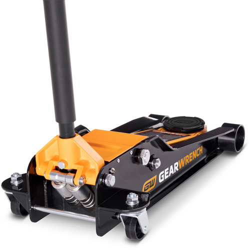 Low Profile Floor Jack, 3.5 Ton(s) Capacity, 3-3/4" Lowered, 21-3/4" Raised, Manual Hydraulic R.M.G. Prévention