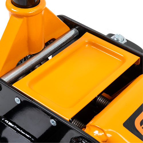 Heavy-Duty Floor Jack, 3 Ton(s) Capacity, 5-1/4" Lowered, 18-1/4" Raised, Manual Hydraulic R.M.G. Prévention