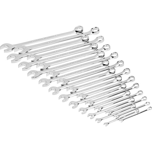 Jeu de cl&eacute;s mixtes m&eacute;triques et longues &agrave; 12 pans dans un plateau de rangement en mousse, Ouverte, 24 morceaux, M&eacute;trique R.M.G. Prévention