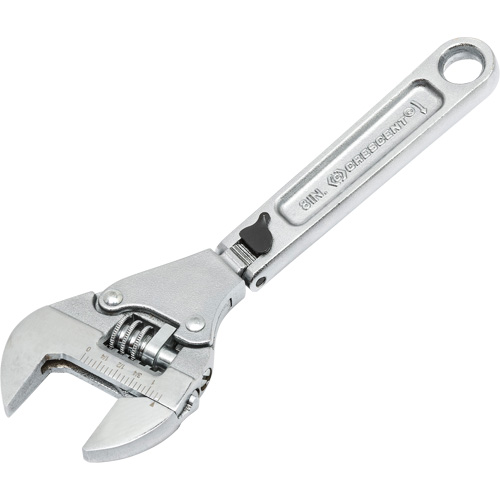 Adjustable Ratcheting Flex Wrench, 8" L, 2-27/50" Max Width, Chrome/Polished R.M.G. Prévention