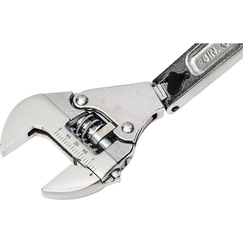 Adjustable Ratcheting Flex Wrench, 8" L, 2-27/50" Max Width, Chrome/Polished R.M.G. Prévention