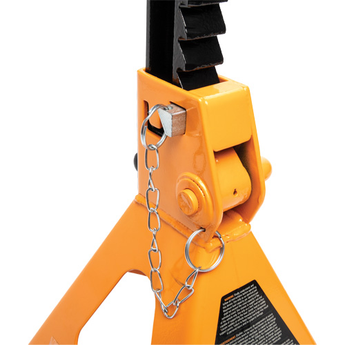 Ratcheting Jack Stand, Locking Pin, 6 tons Capacity, 15-3/4" - 24-1/2" H R.M.G. Prévention